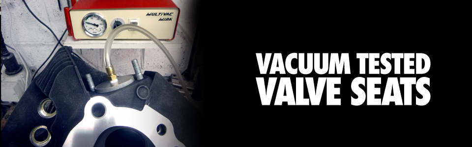 Vacuum tested valve seats